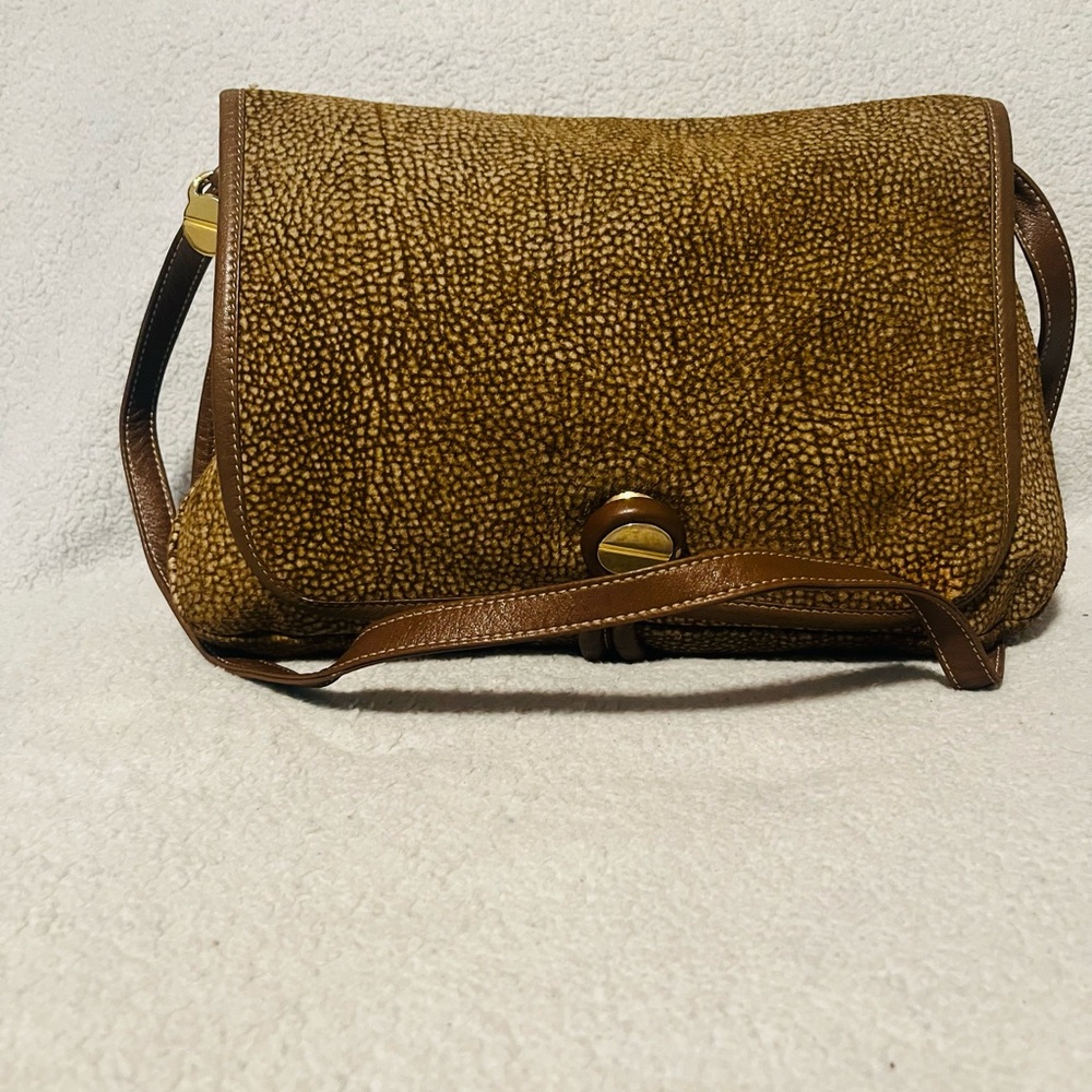 Borbonese Quail Suede Shoulder Bag